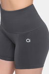 Amante High Rise Cycling Shorts - Gray Pinstripe — thumbnail 4